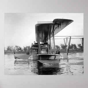Poster Bateau de vol de Curtiss NC-4 de marine, 1918