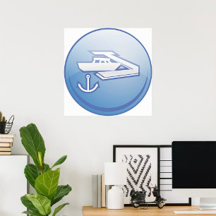 Poster Bateau Et Ancre