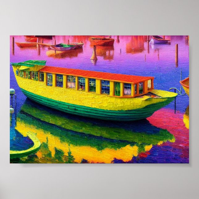 Poster Bateau Lakehouse (Devant)