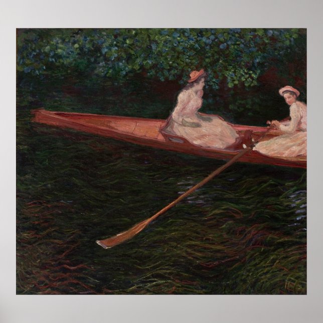 Poster Bateau On the Epte - Claude Monet - c1890 (Devant)