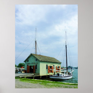 Poster Bateau par l'huître Shack