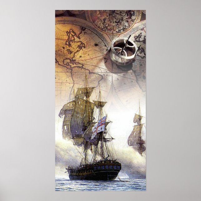 Poster Bateau pirate (Devant)