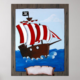 Poster Bateau pirate