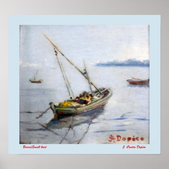 Poster Bateau/Small boat (Devant)