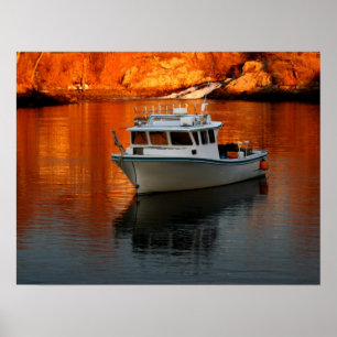 Poster Bateau Sur Perkins Cove Maine