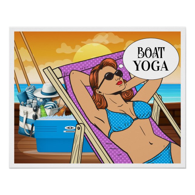 POSTER BATEAU YOGA (Devant)