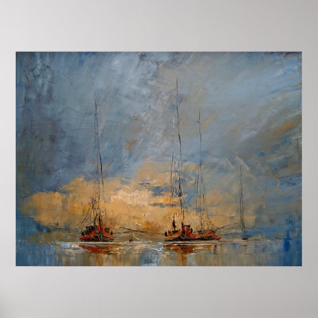Poster Bateaux (Devant)