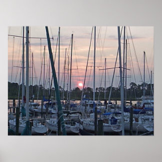 Poster Bateaux à New Berne