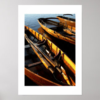 Poster Bateaux à rames sur Derwentwater : le Lake Distric
