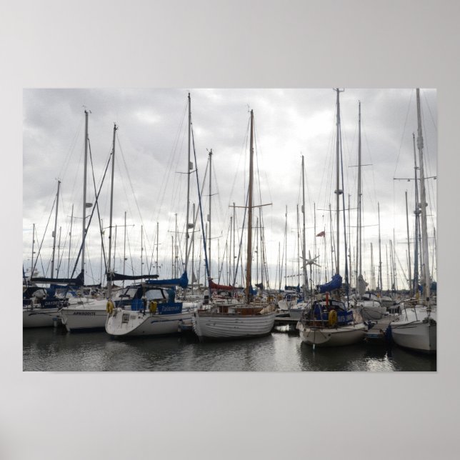Poster Bateaux Assortis (Devant)