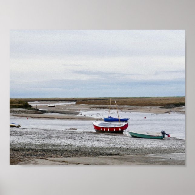 Poster Bateaux Burnham Overy Staithe (Devant)