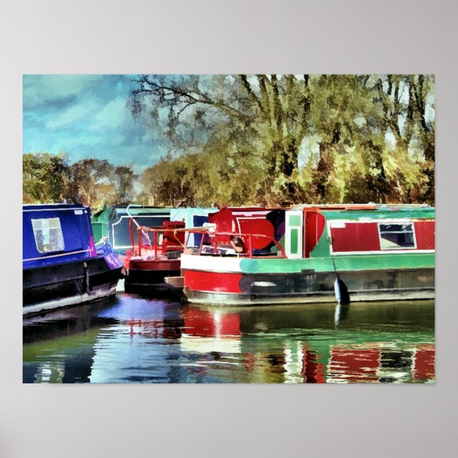 POSTER BATEAUX DE CANAL (Devant)