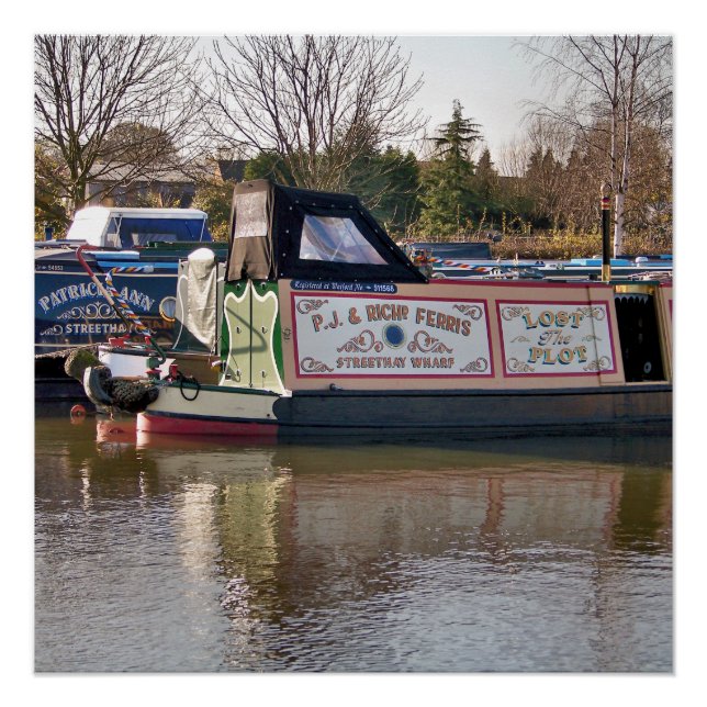 POSTER BATEAUX DE CANAL (Devant)