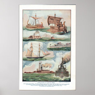 Poster Bateaux de combat
