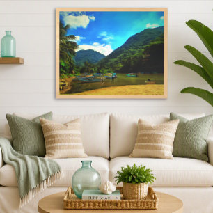 Poster Bateaux de pêche de la rivière Mismaloya 0344 Art