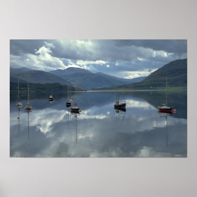 Poster Bateaux de pêche, Ullapool, Ecosse (Devant)