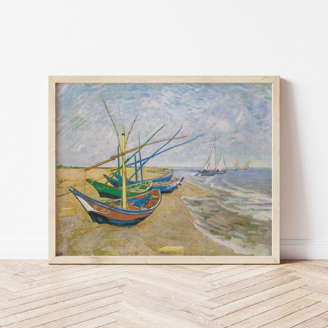 Poster Bateaux de pêche | Vincent Van Gogh (Créateur téléchargé)