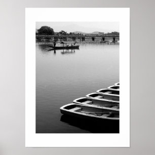 Poster Bateaux de rangée : Arashiyama, Kyoto