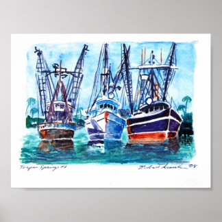 Poster Bateaux-Tarpon-Springs