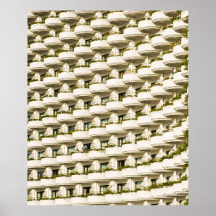 POSTER BÂTIMENT BLANC