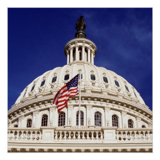 Poster Bâtiment capitole américain, Washington DC