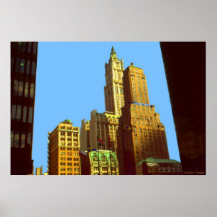 Poster Bâtiment de New York Woolworth - copie d'art