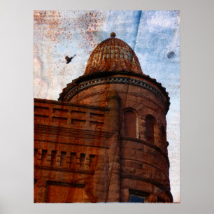 Poster Bâtiment de rouille Art numérique