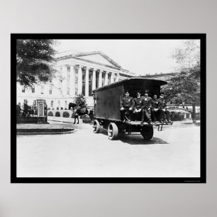 Poster Bâtiment de trésor de police à Washington, dc 1927