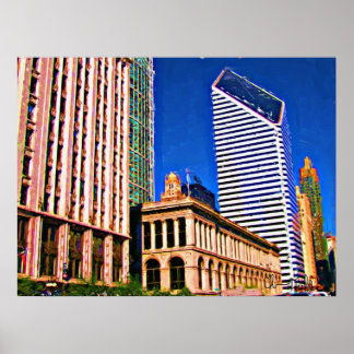 Poster Bâtiment Diamond