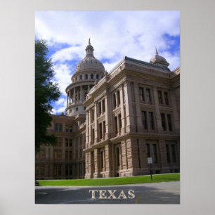 Poster Bâtiment du Capitole de l'État du Texas