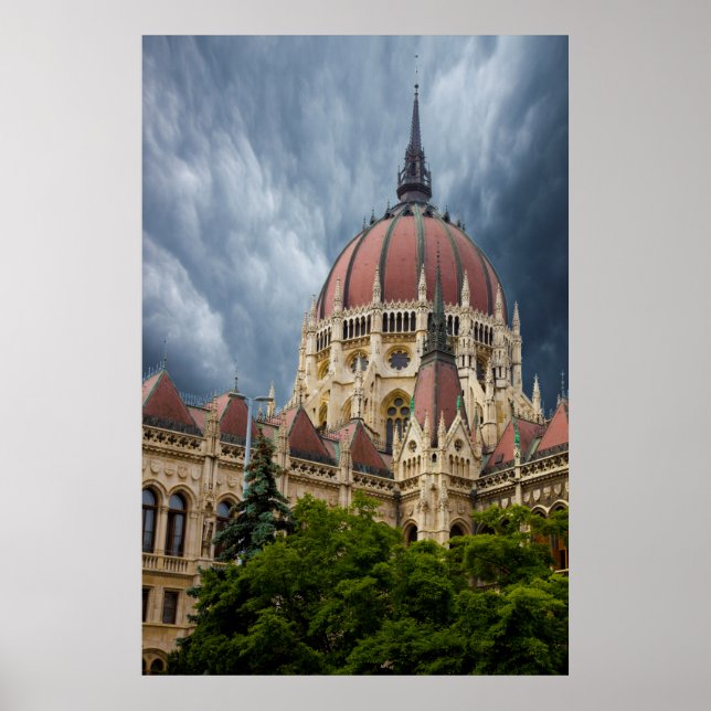 Poster Bâtiment du Parlement Composit (Devant)