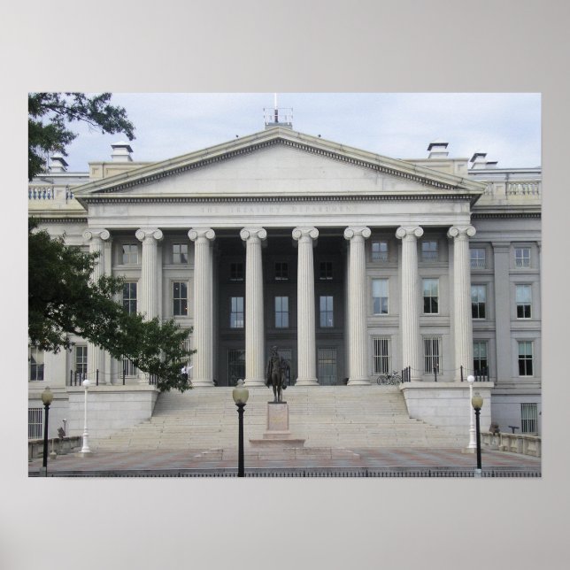 Poster Bâtiment du Trésor (Devant)