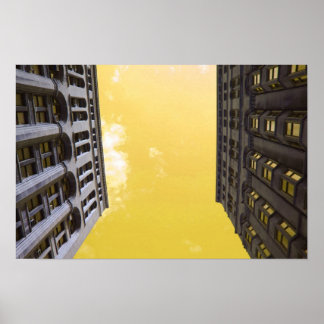 Poster bâtiments à chicago