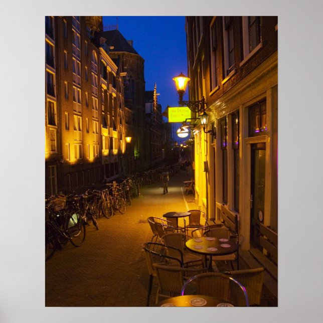 Poster Bâtiments avec façade du 17e ou 18e siècle et (Devant)