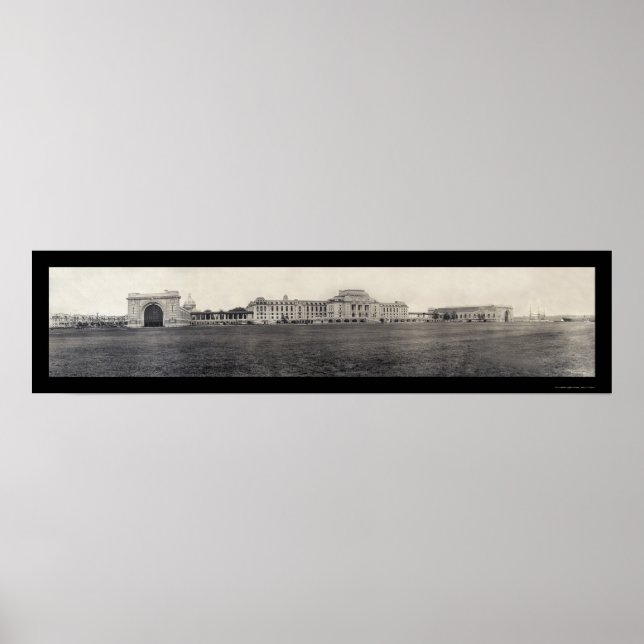 Poster Bâtiments de l'Académie navale Photo 1909 (Devant)