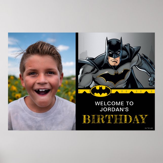 Poster Batman | Chalkboard Bonne photo d'accueil pour l'a (Devant)