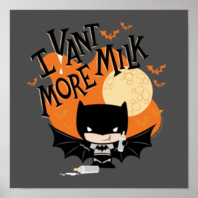 Poster Batman | Je Veux Plus De Lait (Devant)