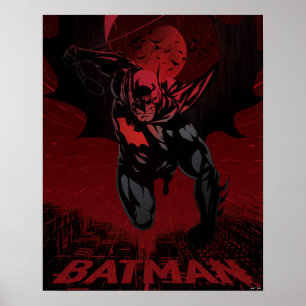 Poster Batman Saut Cramoisi