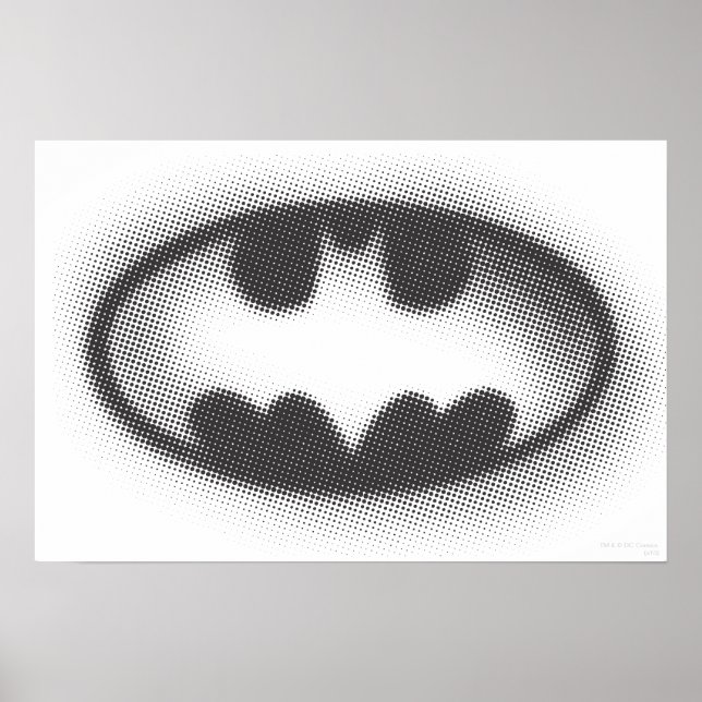 Poster Batman Symbol | Halftone Logo (Devant)