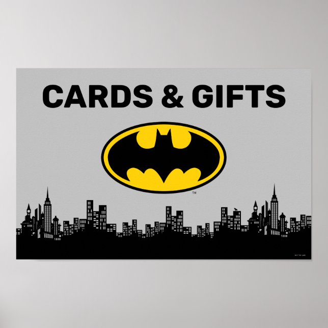 Poster Batman | Symbole des cartes et cadeaux d'anniversa (Devant)