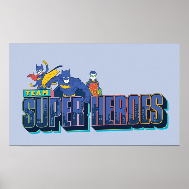 Poster Batman | Team Super Heroes (Devant)