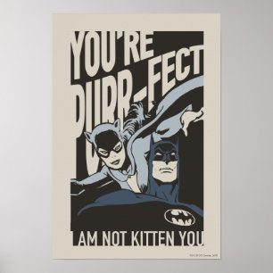 Poster Batman Valentine   Catwoman - Vous êtes Purr-fect