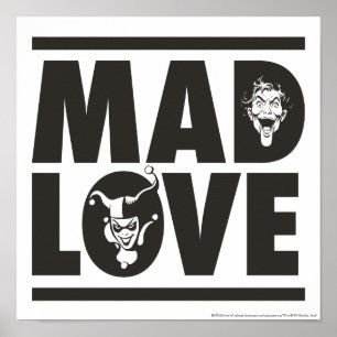 Poster Batman Valentine   Joker & Harley - Mad Love