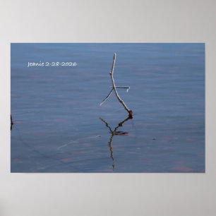 Poster Bâton dans l'eau