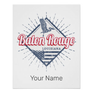 Poster Baton Rouge City Louisiane États-Unis
