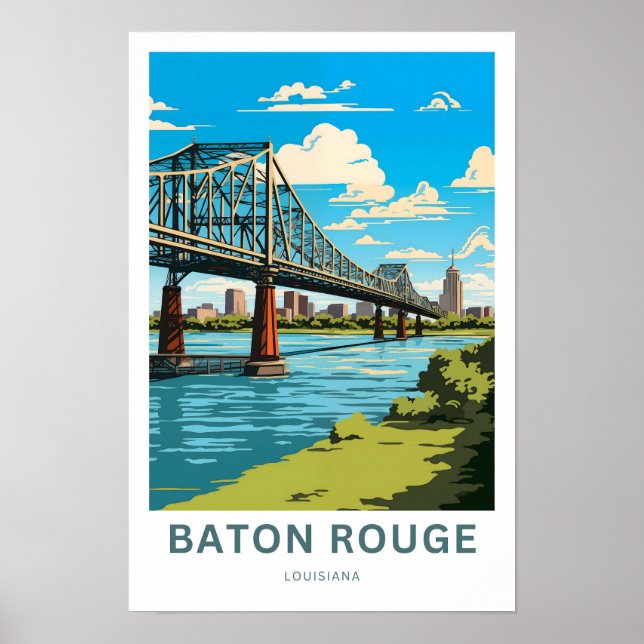 Poster Baton Rouge Louisiane Imprimer (Devant)