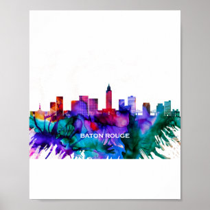 Poster Baton Rouge Skyline