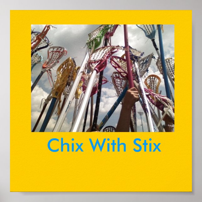 Poster bâtonnets lax, Chix Avec Stix (Devant)
