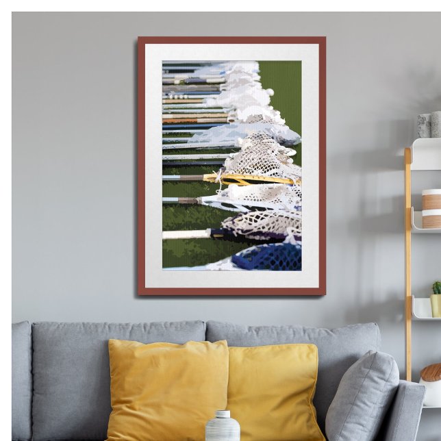 Poster Bâtons de crosse à aquarelle (Créateur téléchargé)