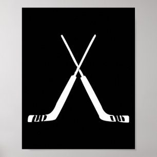 Poster Bâtons de gardien de hockey Entraînement d'équipe